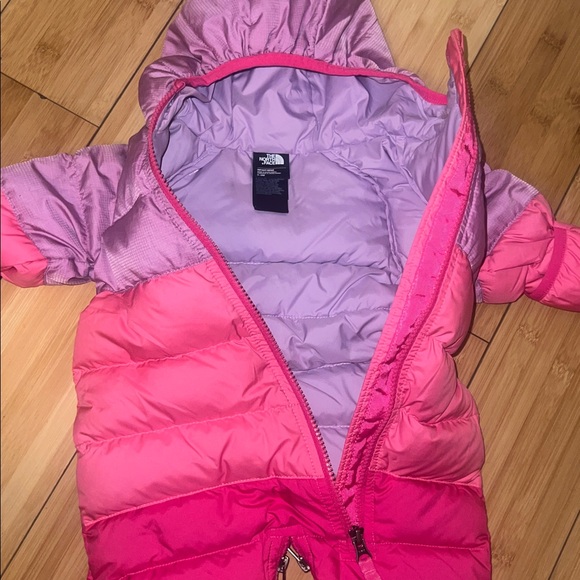 The North Face Pink and Lavender Infant Snowsuit - Picture 7 of 9